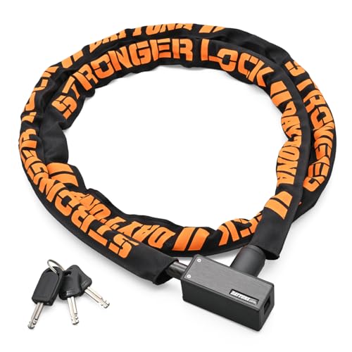 サイズ：1800mm/ブラック デイトナ(Daytona) バイク用 ワイヤーロック φ15mm ス