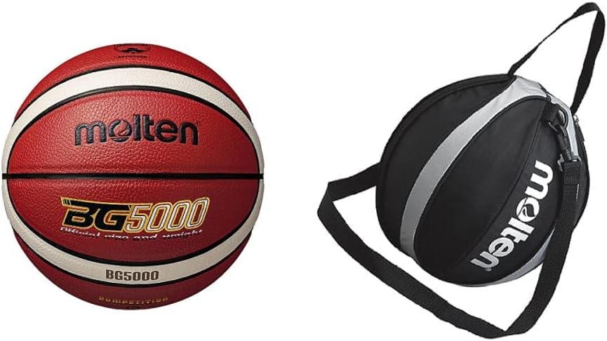 モルテン(molten) バスケットボール 小学生用 5号球 検定球 BG5000 オレンジ×アイボリー B5G5000