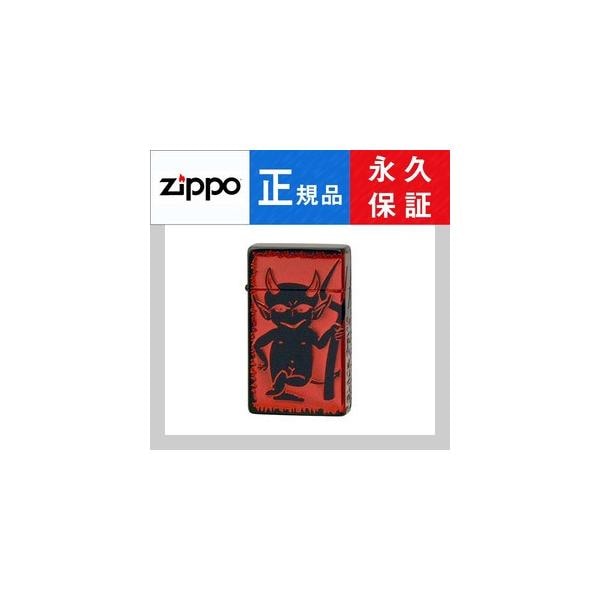 ZIPPO ジッポー ガスライター スパイラルサーキュラーフレイム BLACK DEVIL ブラックデビル エッチング ブラックマット×イオンレッド SRM-BLACKDEVIL-A
