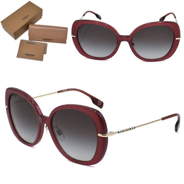 サングラス 0BE4374F 40228G 55 サングラス レディース ボルドー グレーグラデーション 25,272円