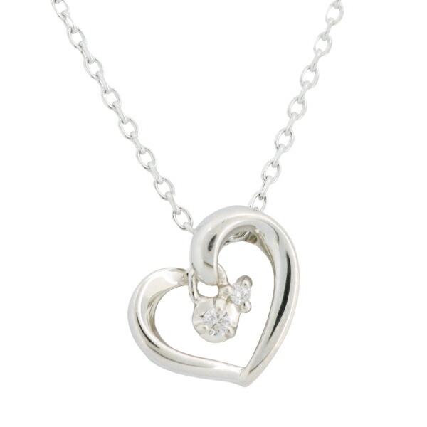 リボン済＆紙袋 ネックレス 正規品 レディース 4月 誕生石 誕生日 ハートモチーフ ネックレス ペンダント プレゼント アクセサリー ジュエリー エターナルシルバー 祝い 17,640円