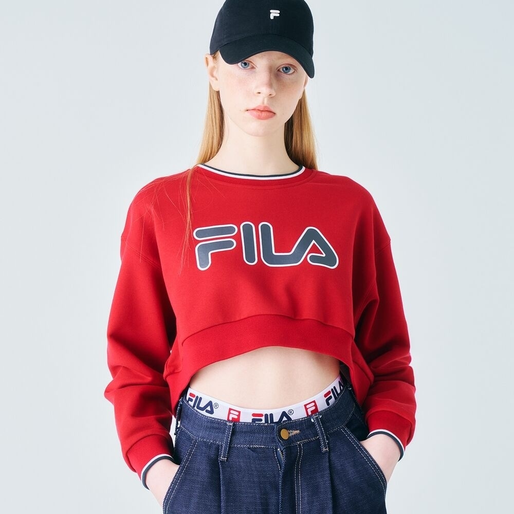 フィラヘリテージクロップスウェットシャツ_FS2POF1H52F_HRD