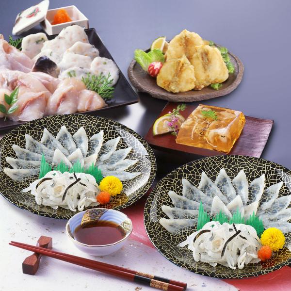 関とら本店 ふくづくし だんらんセット とらふぐ刺身15gx2 とらふぐ皮20gx2 ふぐちり200g ふぐ唐揚げ80gx2 ふぐ煮こごり100g ふぐつみれ80g てっちり SISK