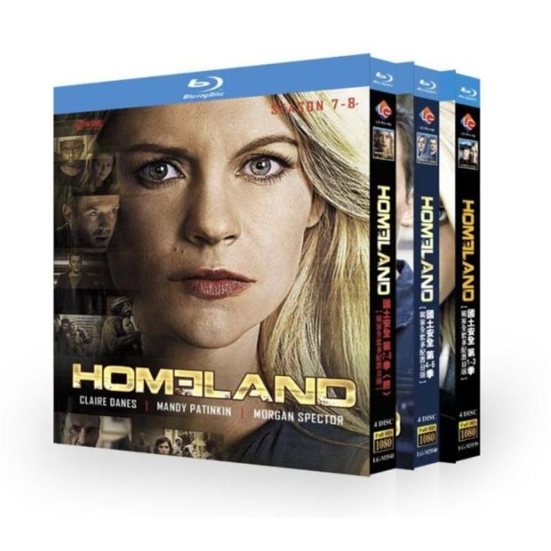 海外ドラマ HOMELAND ホームランド シーズン1+2+3+4+5+6+7+8 Blu-ray BOX 日本語字幕 日本語吹き替え版