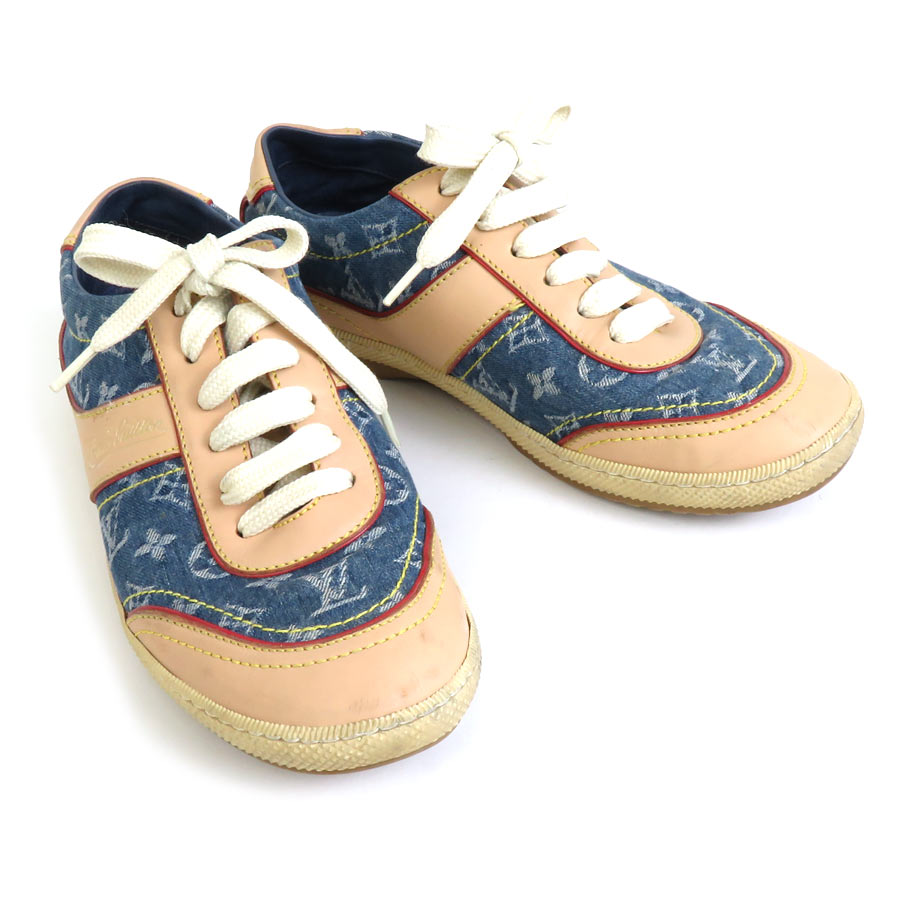 ルイ ヴィトン LOUIS VUITTON スニーカー モノグラム デニム モノグラムデニム ブルー系 キッズ r9830i