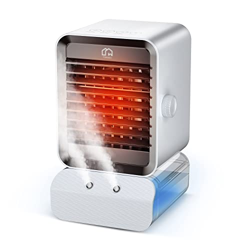 セラミックファンヒーター 【加湿機能付き 一台多役】 電気ファンヒーター 小型 3秒速暖 3段階切替 800W 大風量 温風ヒーター 暖房 風向140上下調整 転倒OFF 足元 ファンヒーター スポッ