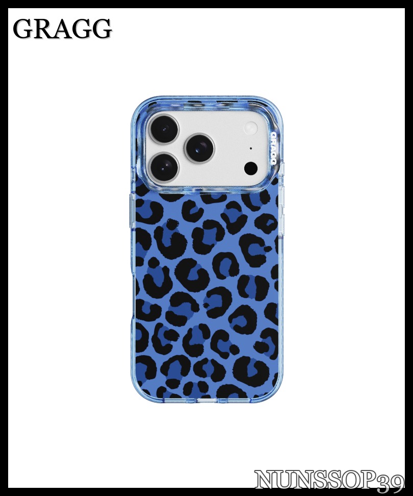 GRAGG MAGSAFE LAYERS FRAME CASE CLEAR BLUE - STRUCTURED LE