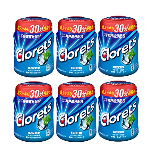 モンデリーズジャパン クロレッツXPクリアミントボトルR 140g 6個