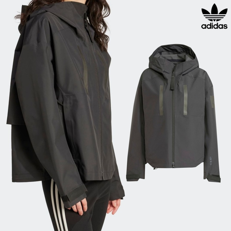[ADIDAS] アディダス マイシェルター レインレディ ジャケット / BLACK