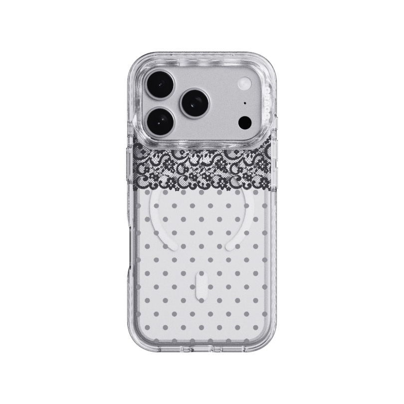 【GRAGG】 MAGSAFE LAYERS FRAME CASE CLEAR - LACE DOT 正規品