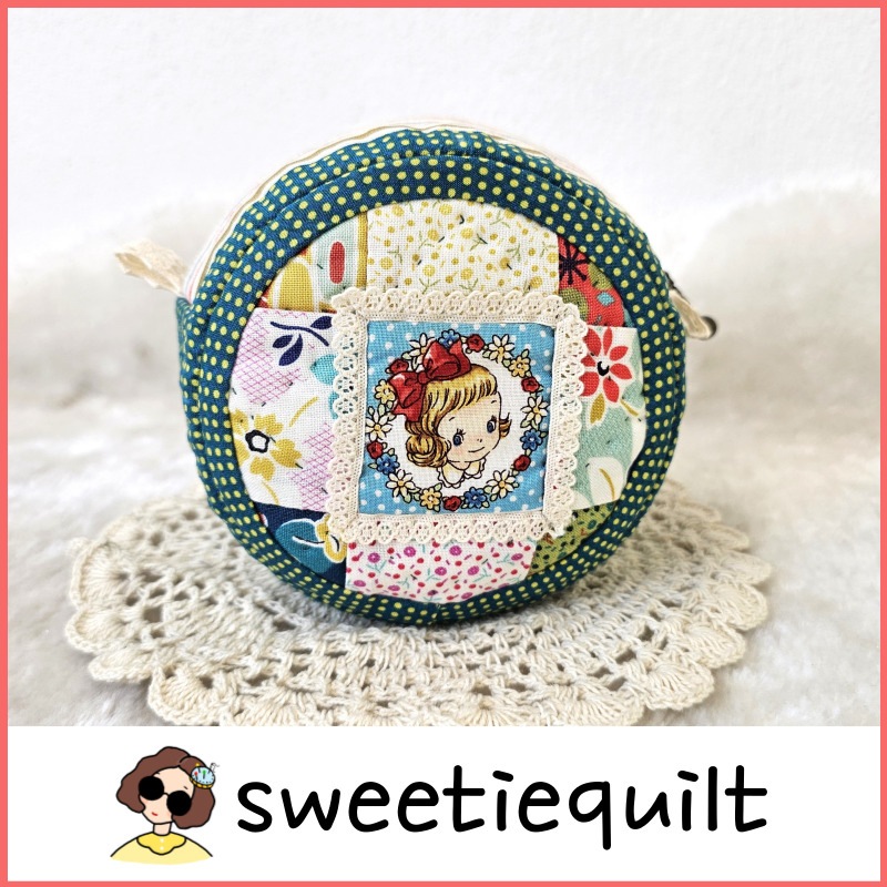 【sweetiequilt】 オーダーメイド　100％手作り　ヨーヨーポーチ　韓国大人気　恋人プレゼント　ハンドメイド　お出かけ　デイリーバック キルティング／キルト／手作り／記念日プレゼント