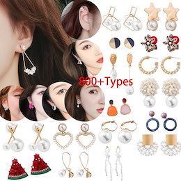 【800+TYPES】アクセサリーパールピアス.イヤリングヘアピン フラワーピアス.ダブルチェーンピアス.大ぶりピアス.ハートフープピアス.メタルピアス·