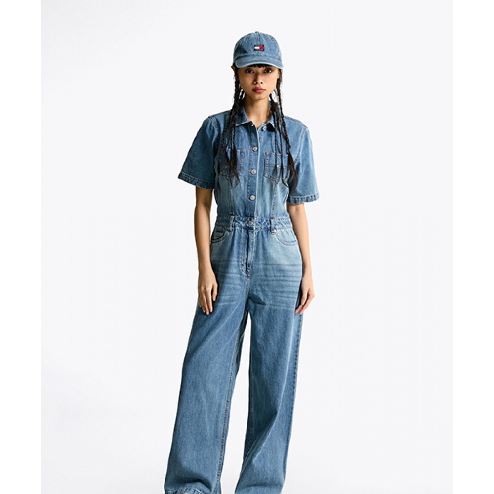 トミージーンズデニムボイラージャンプスーツ (T32F0WOP12TWT21A4)
