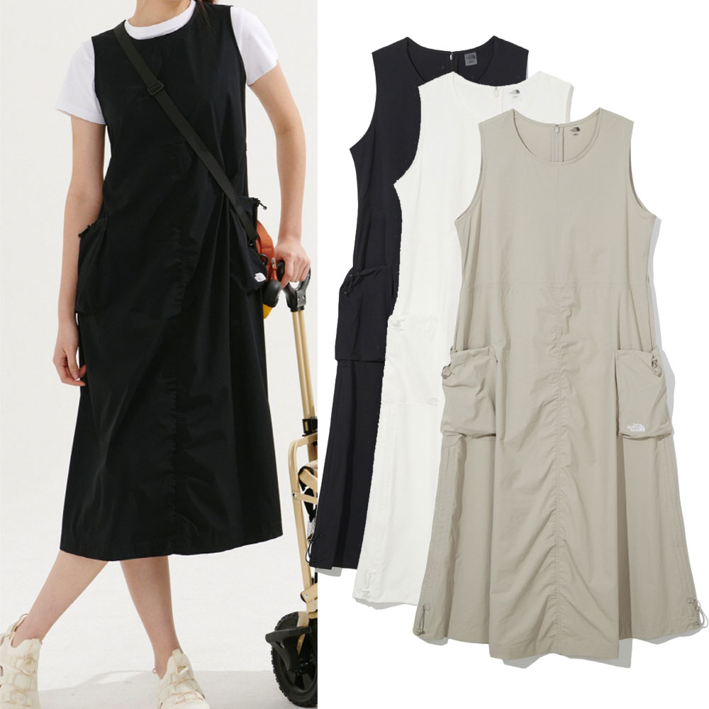 WL ホワイトラベル レディースブレイジーワンピーススカートショートスリーブコットンクルーネック半袖 ワンピースW’S BREEZY ONEPIECE NT7ZQ30