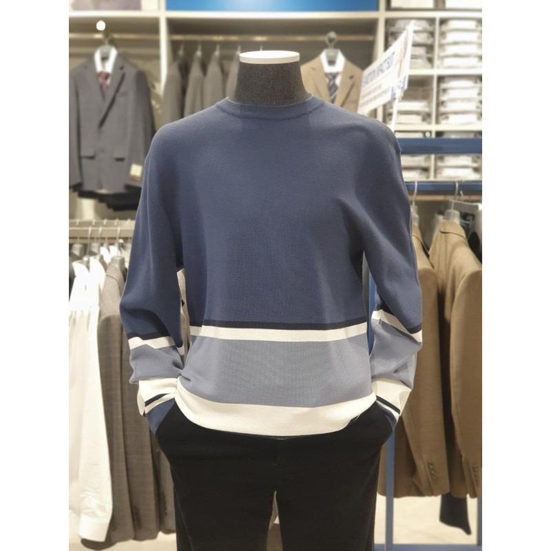 [坡州店] )2種類のカラー裾配色ポイントセーター(BZC1ER1105)