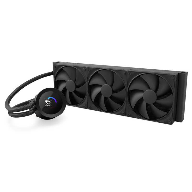 NZXT　水冷CPUクーラー 120mmファンx3 ［LGA1851/1700/1200/115X・AM5/AM4］ KRAKEN PLUS 360 ブラック　RL-KN360-B2