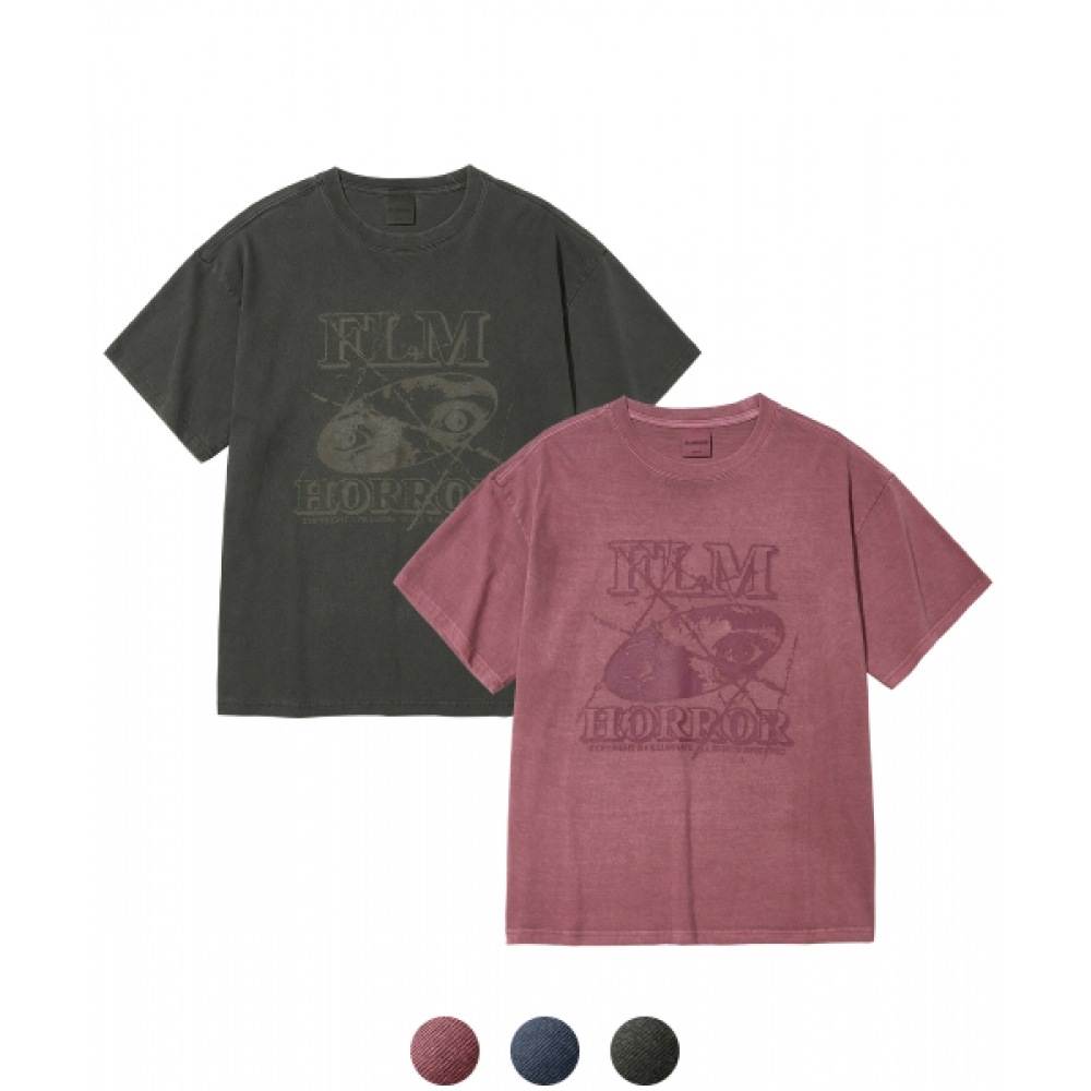 フィルミネイトホラーグラフィックピグメントTシャツ-3color 5,131円