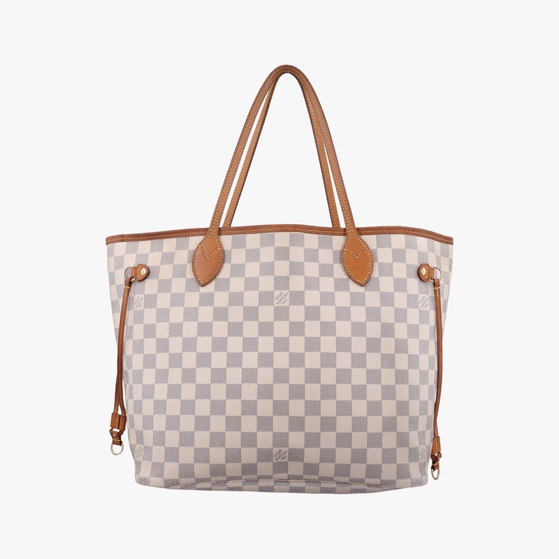 ネヴァーフルMMアズールダミエキャンバスN51107CA 0150中古