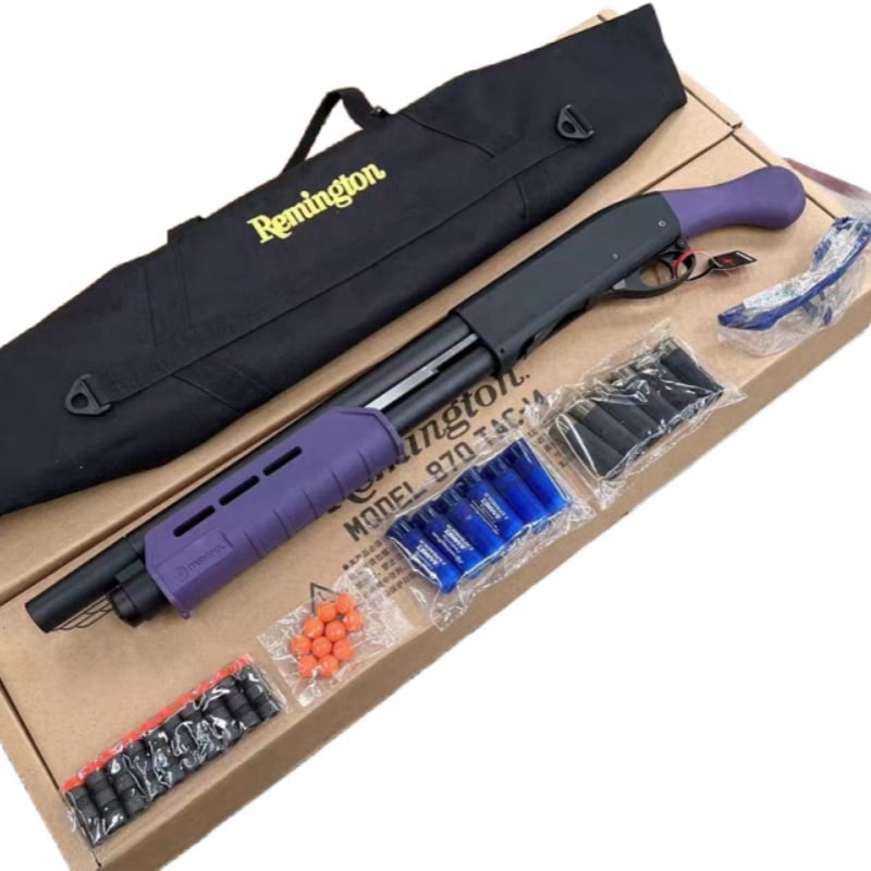 ショットガン風おもちゃ銃 散弾銃 870 スポンジ弾 スポンジ銃スプリング駆動で空気を生成し柔らかいフォーム弾を発射します 18歳以上向け