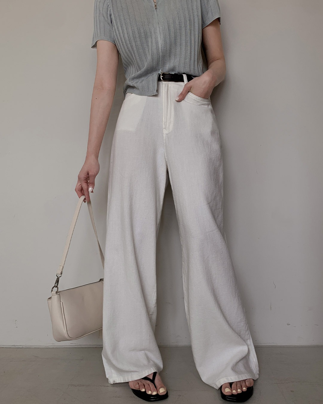 ラオワイドコットンパンツ韓国ファッション レディース 4,916円