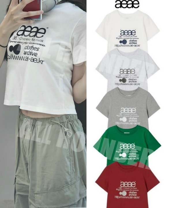 【AEAE】韓国人気★ WEB LOGO CROP T-SHIRTS WEB LOGO CROP T-SHIRTS [BLACK] – aeae JAPAN