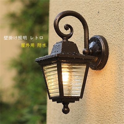 ブラケットライト 壁掛け照明 壁掛け灯 壁掛けランプ アンティーク 四角柱 ドングリ 北欧 おしゃれ ガラス 屋外 外灯 外壁 壁面照明器具 防雨 防水型 ウォールランプ ガーデン 庭園灯 門灯 別荘 5,500円