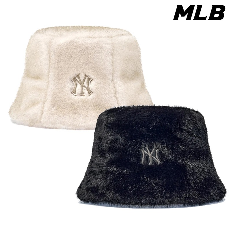 3AHTB0256 Vintage Fur Bucket Hat Drop Fit NY 25FW 新作 ヘアリーファー ドロップ 深め あったか 軽量 ワッペン コーデ提案 ソックス パンツ ソフト