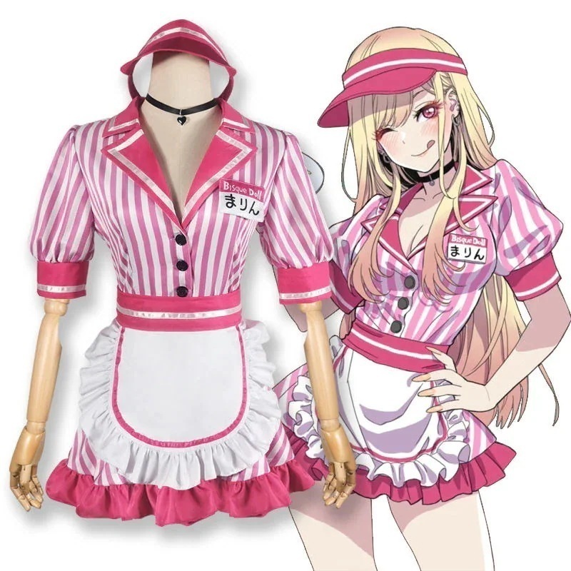 即納コスチューム 着替え人形恋に落ちるコスプレ服喜多川海夢コスプレ奉仕服コスプレメイド服セット