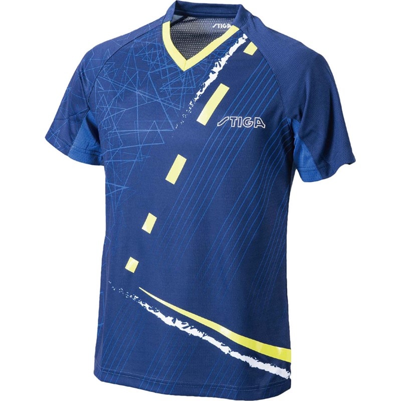 stiga(スティガ) STIGAシャツCN-IV ブルー M 卓球 ゲームシャツ (ca53122m)