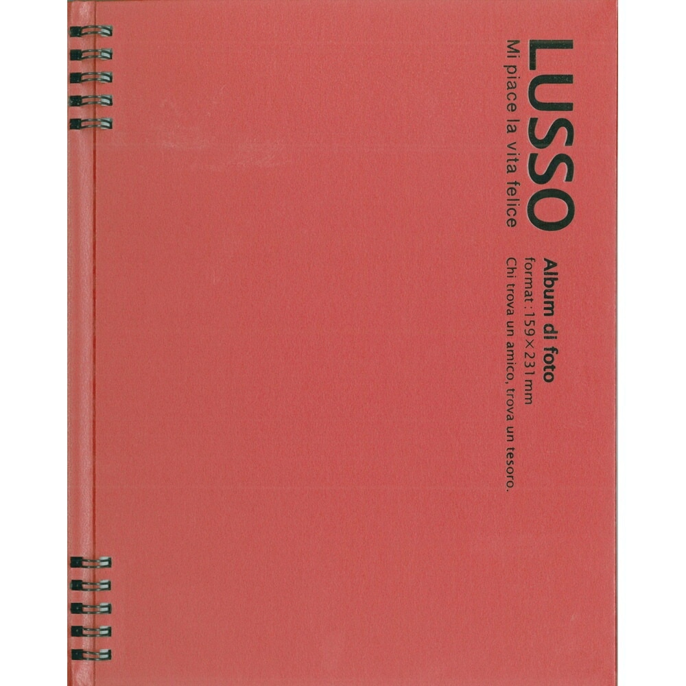 （まとめ買い）ルッソ Wリング式アルバム KG判2段 かけるの台紙 レッド LUWK-K2-R [x3]