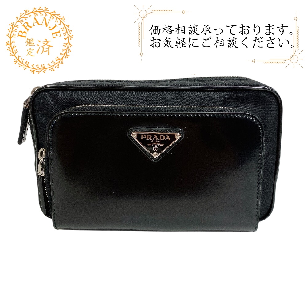 2VH156 三角プレート ショルダーバッグ ウエストバッグ ナイロン ボディバッグ ブラック ブランド