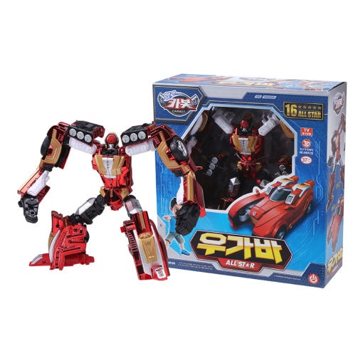 [ハローカーボット] ウガバ オールスター 自動車 ゴリラ 変身 ロボット 韓国 おもちゃ