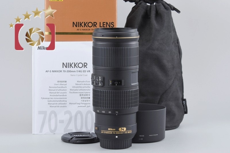 AF-S NIKKOR 70-200mm f/4 G ED VR 元箱付き