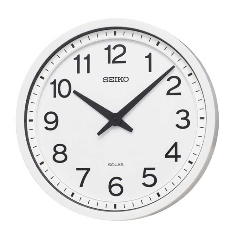 セイコー　掛け時計 (ソーラー) ［電波自動受信機能有］ 白　SF245W 28,600円