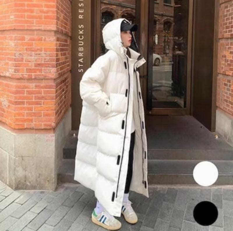MF22 大人気 2色 韓国ファッション ダウンコート 大きいサイズ ダウンジャケット ロングコート 韓国 コート レディース服 コットン ダウン コート レディース 韓国