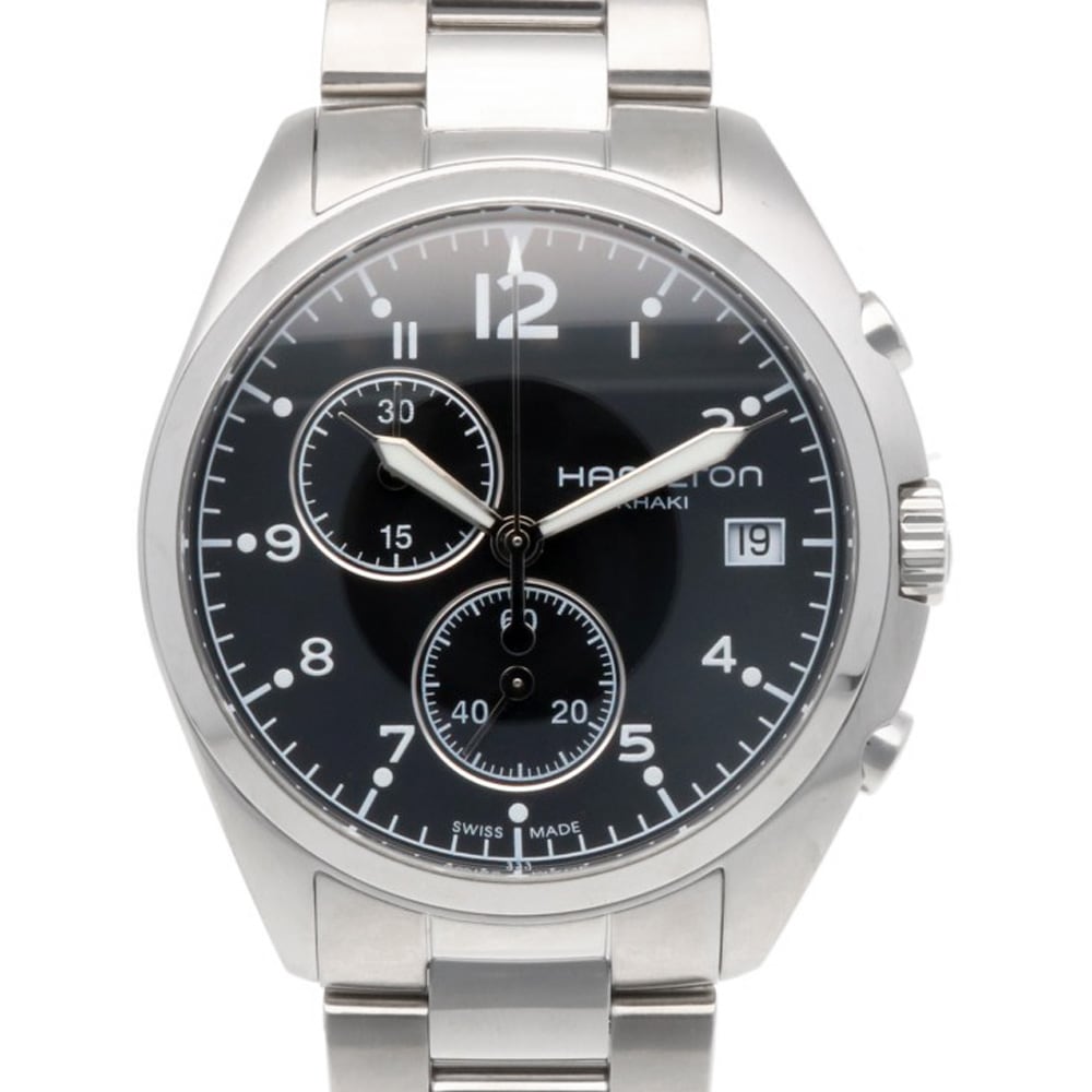 ハミルトン カーキ アビエーション 腕時計 ステンレススチール H76512133 クオーツ 1年保証 HAMILTON 中古 美品
