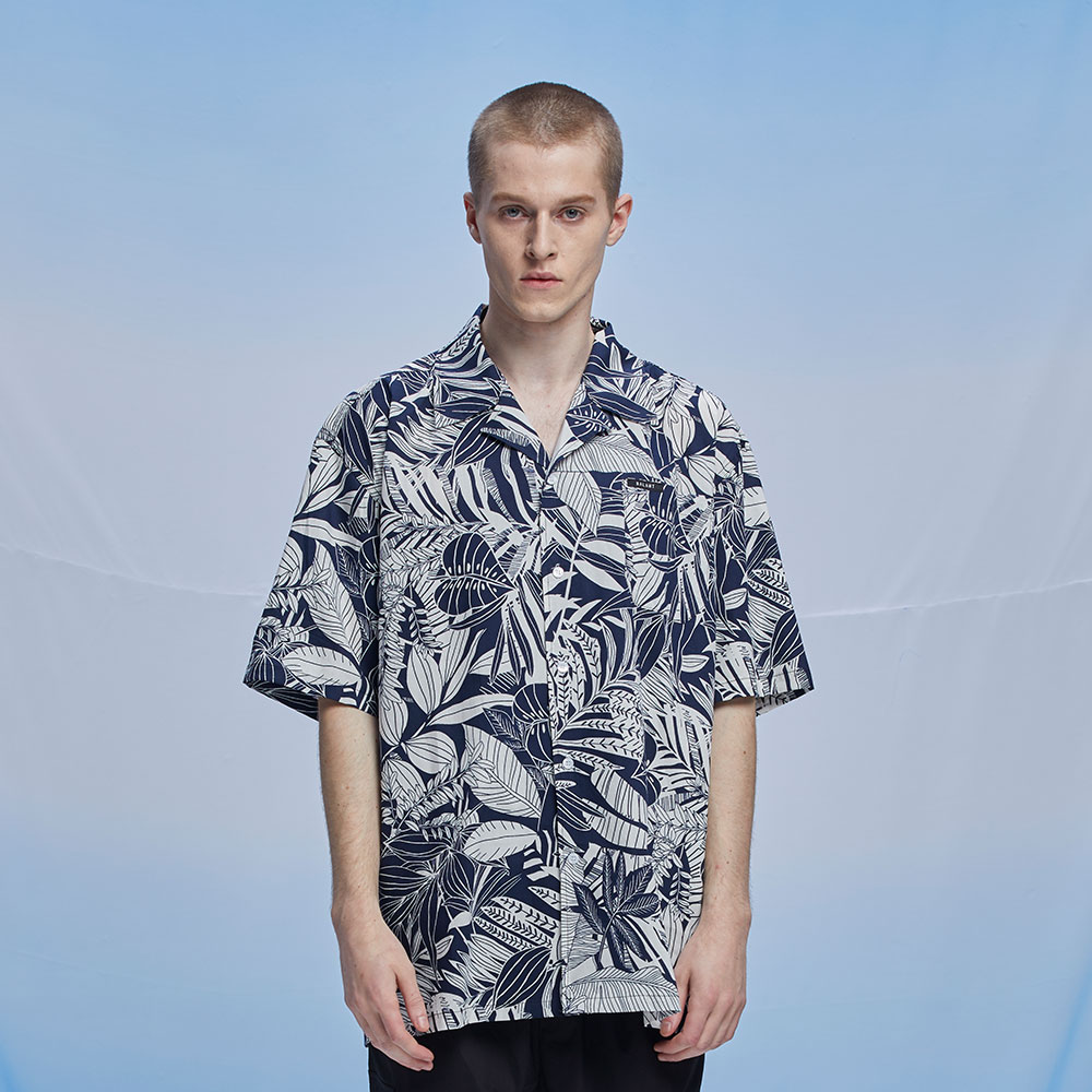 ハワイアンフォームLタイプシャツ（ネイビー）