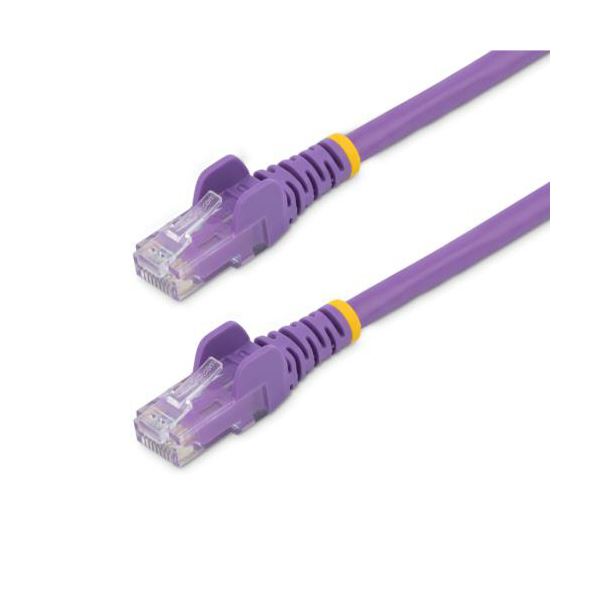（まとめ） StarTech.com カテゴリ6 LANケーブル RJ45モールドコネクタ 3m パープル N6PATC3MPL 1本 [x3セット]