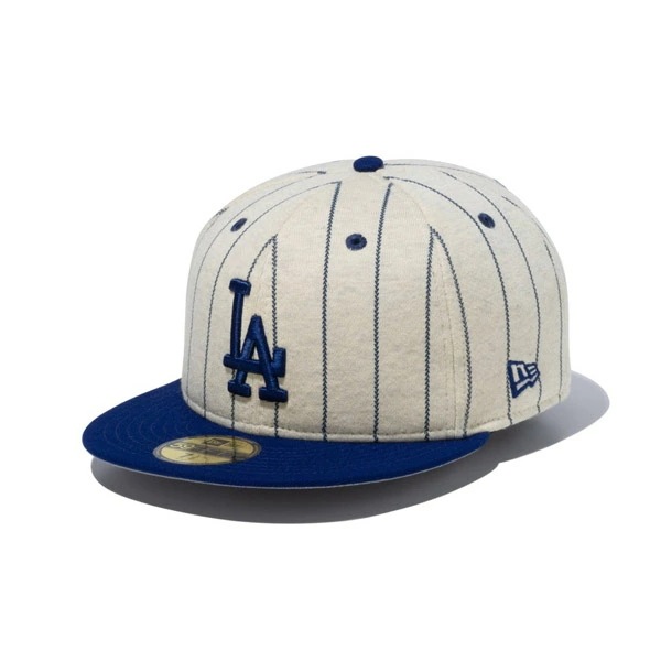 NEWERA CAP ニューエラ キャップ 59FIFTY MLB Oatmeal Heather ロサンゼルス・ドジャース オートミール ダークロイヤルバイザー メンズ 男性 帽子 ハット 小物 国