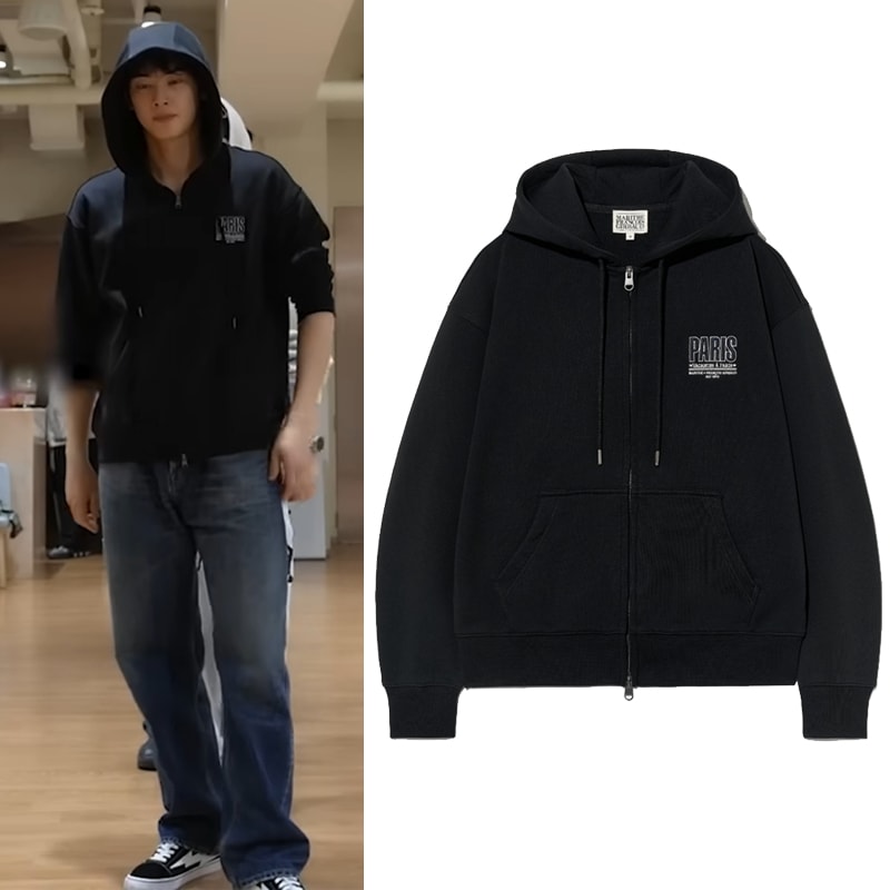 チャウヌ着用 PARIS HOODIE ZIPUP 13,082円