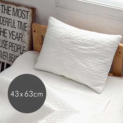 [Qoo10] イブル 枕カバー 43x63cm 綿10 : 寝具・ベッド・マットレス