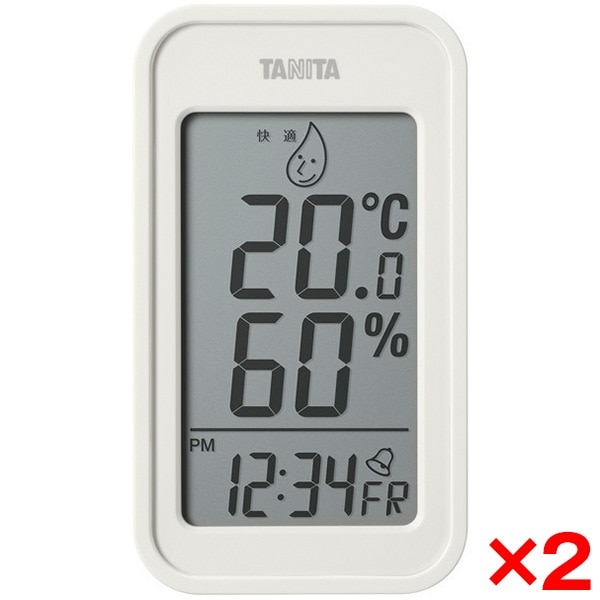 【2個セット】 TT-589-IV アイボリー [温湿度計]