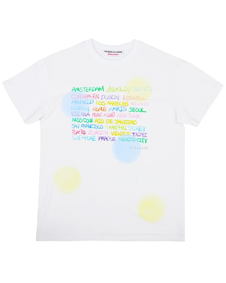 【THE MUSEUM VISITOR】 CITY DRAWING GRAPHIC T-SHIRT