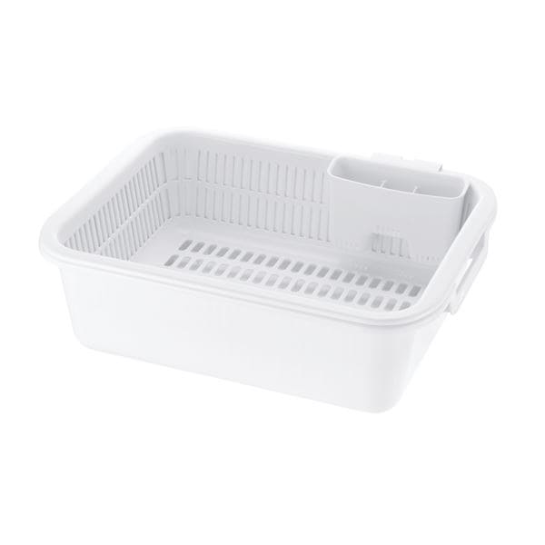 水切りかご/水切りラック ホワイト LLサイズ 幅48.3cm 18.4L 日本製 シェリー 水切りセット リッチェル キッチン 台所 4,533円