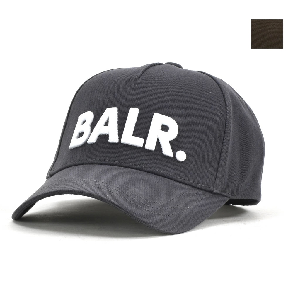 ボーラー キャップ メンズ 帽子 ベースボールキャップ エンボスロゴ グレー ブラウン BALR. CLASSIC EMBRO CAP【b61101053】