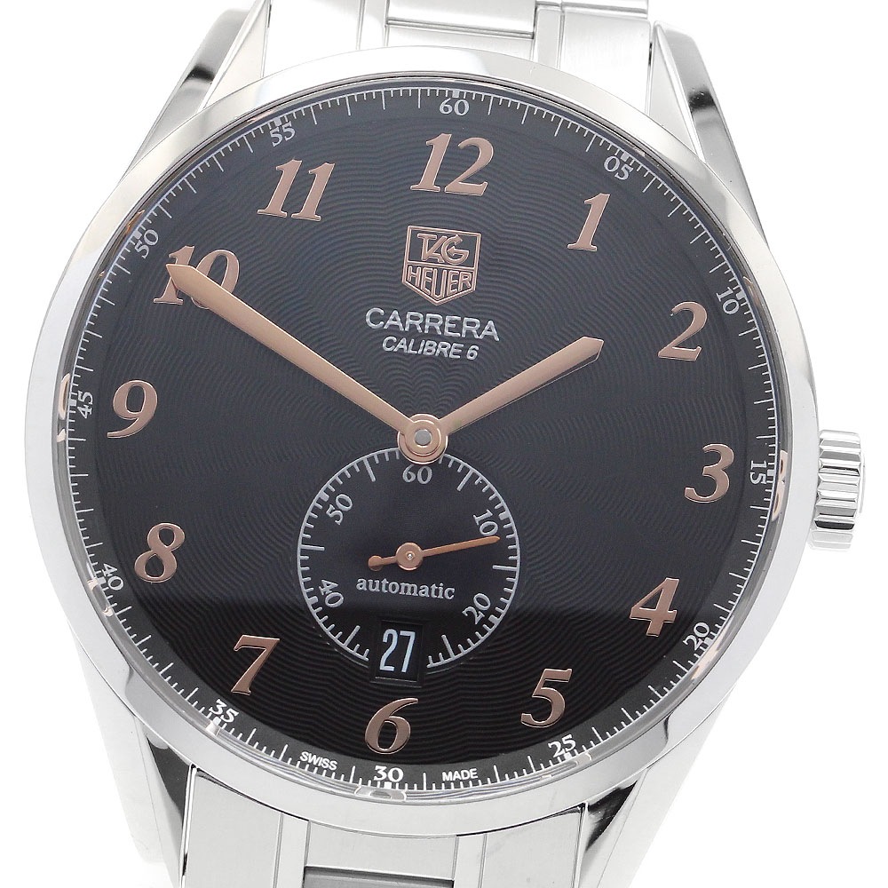 タグホイヤー TAG HEUER WAS2114 カレラ ヘリテージ キャリバー6 デイト 自動巻き メンズ 良品 _910730【中古】