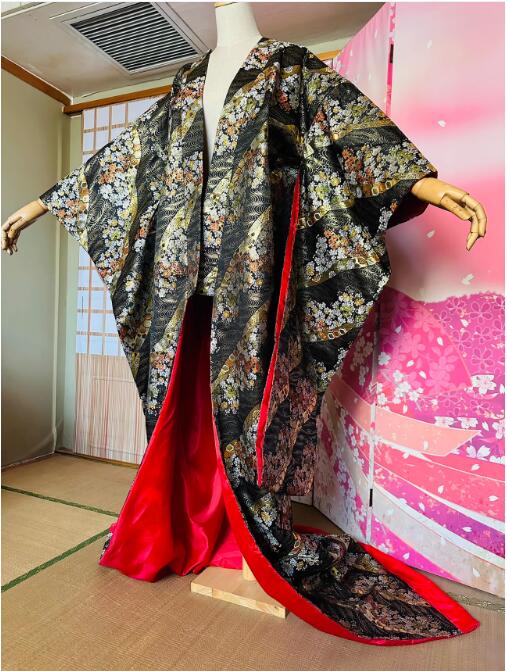 黒金花魁羽織 打掛 着物