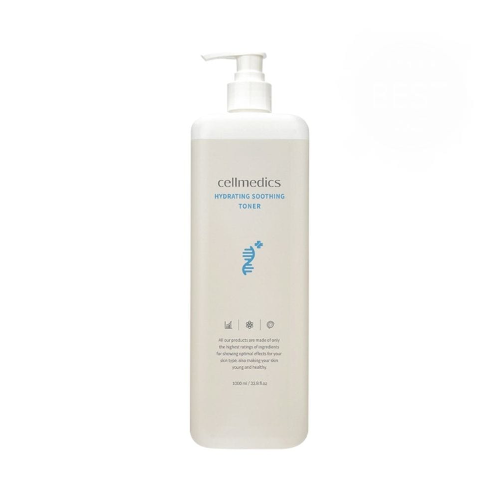 cellmedics ハイドレーティング スージングトナー 1000ml つや肌保湿肌への栄養供給水分欠乏肌敏感肌荒れて疲れた肌 - 韓国生産