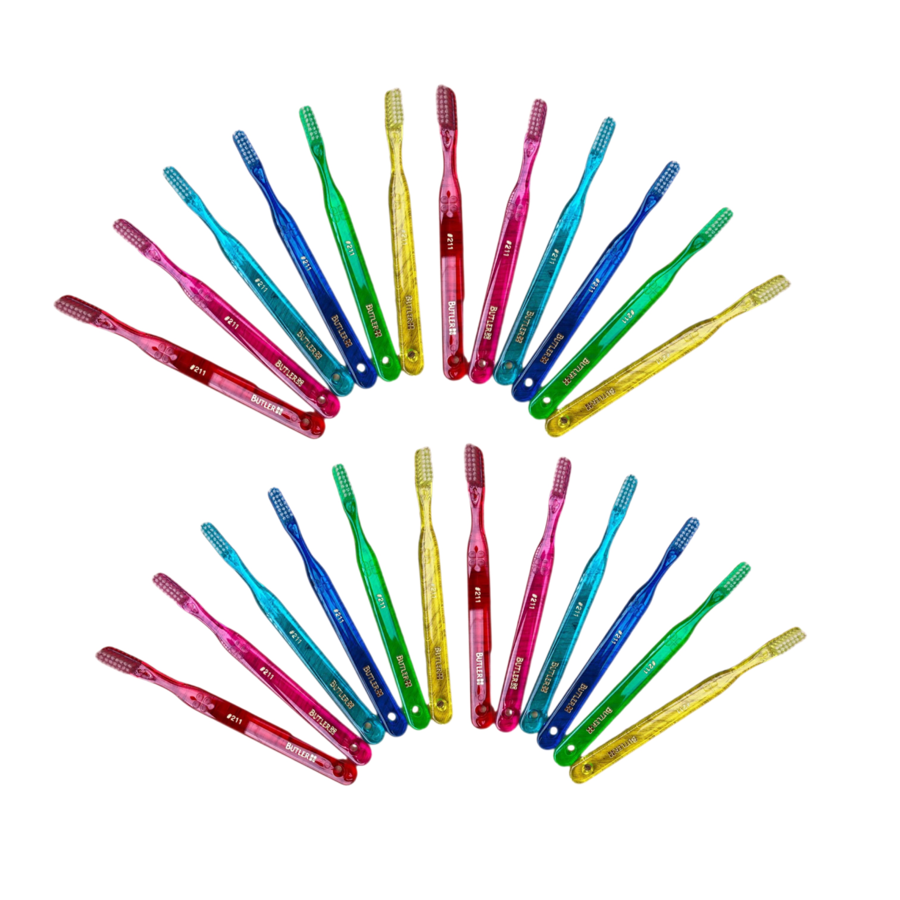 バトラー ハブラシ ＃211 24本　サンスター　BUTLER 211　(一般用/ミディアム)