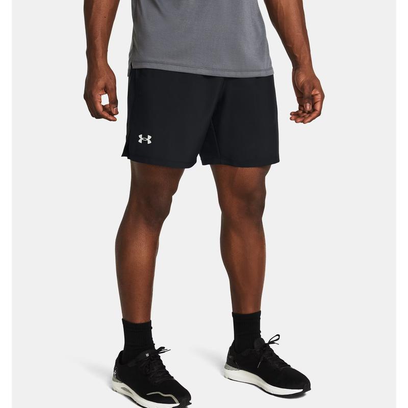 (1382622-001) 男性 UA 発売 未整列 7インチ ショーツ ランニング ハーフパンツ 裏地なし